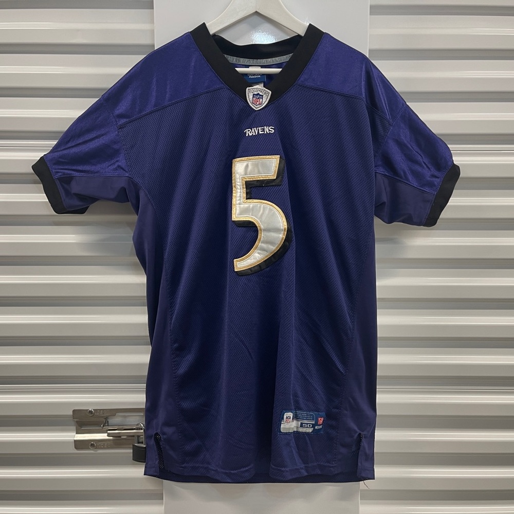 Vintage Reebok NFL Baltimore Ravens Joe Flacco Football Jersey sz 50